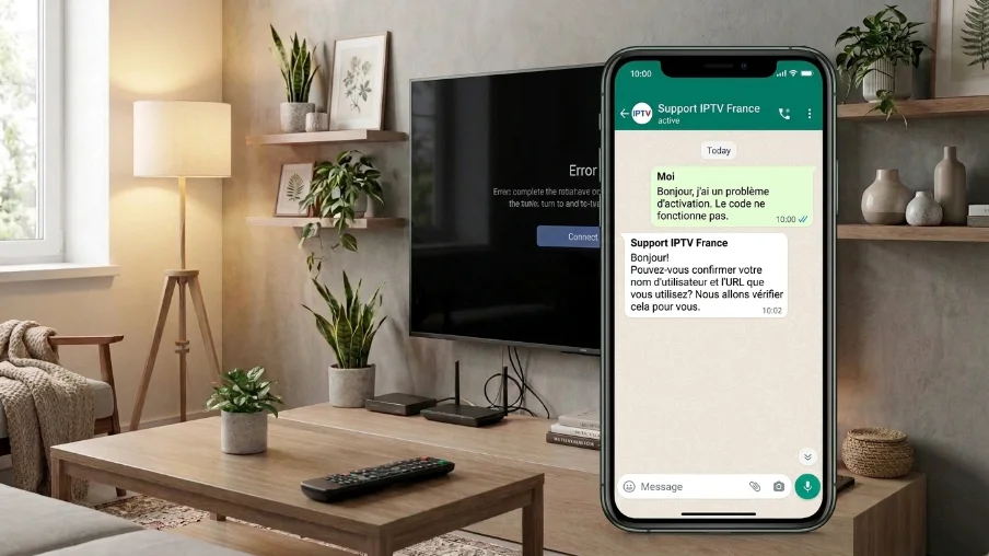 Support client IPTV en français par WhatsApp